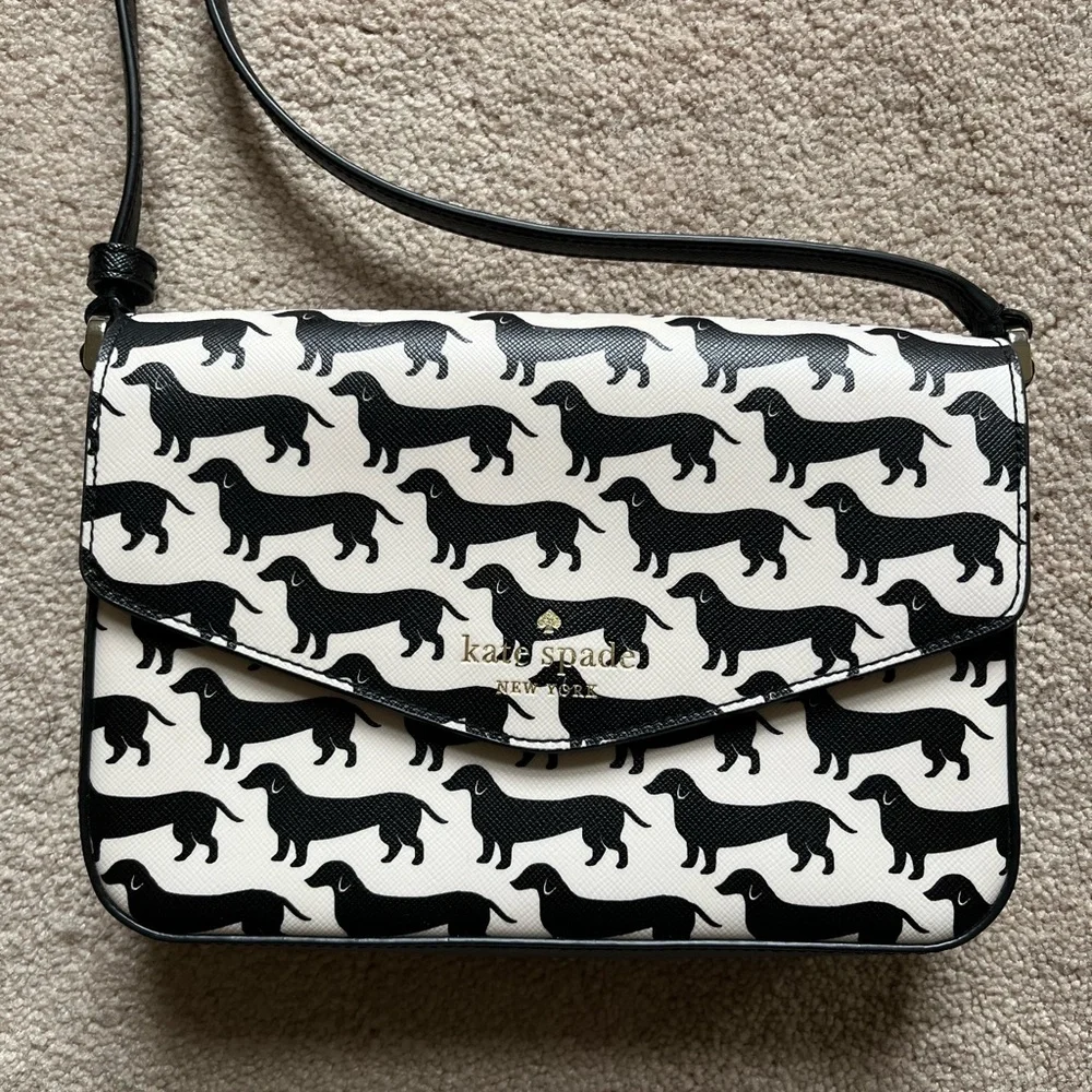 Kate Spade Sadie Envelope Dachshund Crossbody bag - Picture 2 of 6